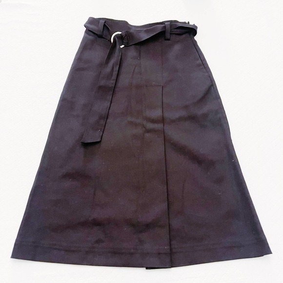 & Other Stories A Line Skirt Silver Accented belt sz4 - Picture 7 of 7